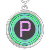 Monogramme "P " Colliers Personnalisés