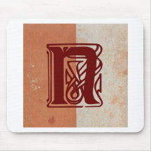 monogramme tapis de souris