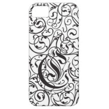 Monogramme vintage de la calligraphie élégante C Coque Case-Mate iPhone 5