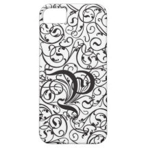 Monogramme vintage de la calligraphie élégante P Coque iPhone 5 Case-Mate