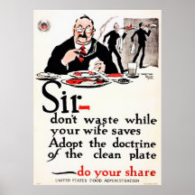 Monsieur, font pas Première Guerre Mondiale de cru Posters