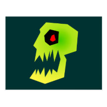 Monstre crânes skull cartes postales
