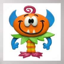 Monstre de bébé posters