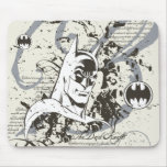 Montage foncé de manuscrit de chevalier de Batman Tapis De Souris