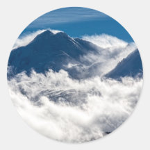 MONTAGNE AGITÉE AUTOCOLLANTS