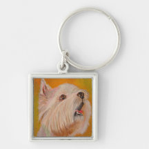 Montagne Terrier blanc occidentale Porte-clef