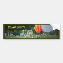Montez en ballon dans un cimetière, montant ? ? ? autocollants pour voiture