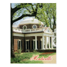 Monticello, la maison de Jefferson, la Virginie Cartes Postales