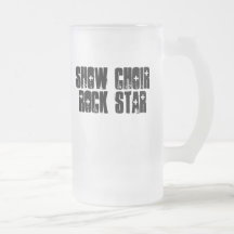 Montrez la vedette du rock de choeur tasse à café