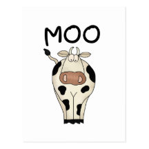 Moo de T-shirts en de Giften van de Koe Wenskaart