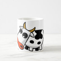 Moo de zwart-witte koe mok