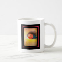 Mooi pastel van een appel zijaanzicht koffie mok