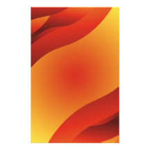 Mooi rood - oranje vormen persoonlijk briefpapier