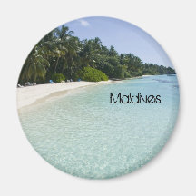 Mooi strand in de Maldiven Koelkast Magneet