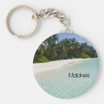 Mooi strand in de Maldiven Sleutelhangers