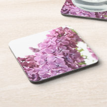 Mooi violet sering gepersonaliseerd cork onderzett