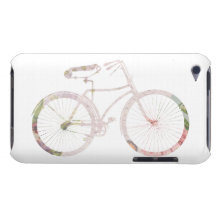 Mooie BloemenFiets iPod Touch Hoesje