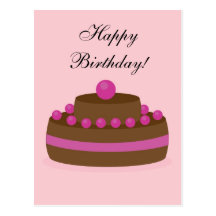 Mooie cake wens kaart