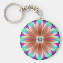 Mooie Fractal Keychain van de Bloem Sleutel Hangers