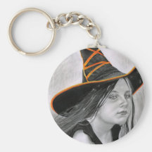 Mooie Heks Halloween Keychain Sleutelhanger