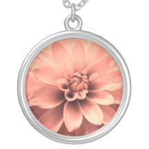 Mooie in Roze Dahlia Gepersonaliseerde Ketting