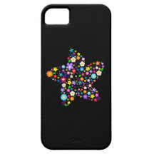 Mooie Kleurrijke BloemenSter iPhone 5 Covers