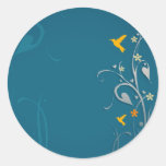 mooie kolibries en het ontwerp van de wervelingsbl stickers