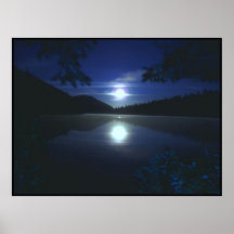 Moonrise over het Meer van Elanden Plaat