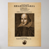 Morceau avant au premier folio de Shakespeare