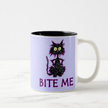 Mordez-moi ! Conceptions de cadeau de chat Mug