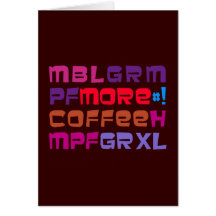 more coffee karten