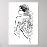 Morena - illustration de mode d'encre
