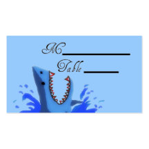 Morsure de requin épousant Placecards Carte De Visite