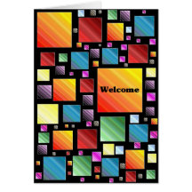 Mosaïque bienvenue cartes de vœux