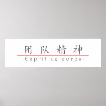 Mot chinois pour Esprit de corps 10121_1.pdf Posters