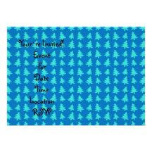Motif bleu et bleu d'arbres de Noël Bristols