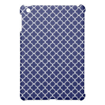 Motif bleu-foncé de trèfle de Quatrefoil