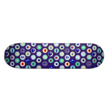 Motif bleu nautique de marin plateaux de skate