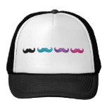 Motif bling coloré de moustache (scintillement de  casquette