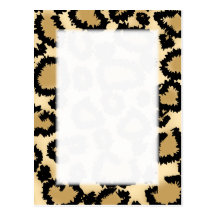 Motif, Brown et noir d'empreinte de léopard Carte Postale