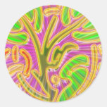 Motif de bijou de GoldLeaf : Couleurs métalliques  Autocollants Ronds
