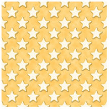 Motif de biscuits d'étoile. Jaune d'or Photos En Relief