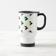 Motif de cerf-volant de couleurs en pastel tasses à café