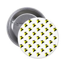 Motif de cerfs-volants de diamant jaune et noir badges