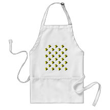 Motif de cerfs-volants de diamant jaune et noir tabliers