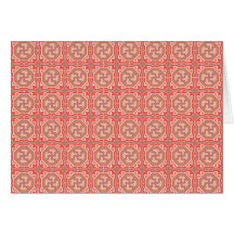 Motif de chinois traditionnel carte