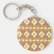 Motif de coeurs de sucrerie de Valentine Porte-clefs