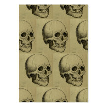 Motif de crâne de Halloween Carte De Visite