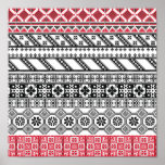 Motif de culture américaine posters