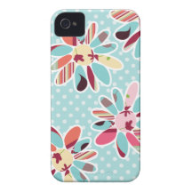 motif de fleur coques Case-Mate iPhone 4